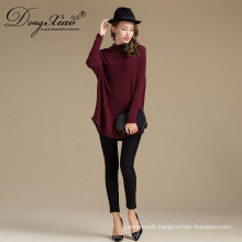 Computer Knitted Women Sweater Pullover Keep Warm 30% Cashmere Wool Sweater